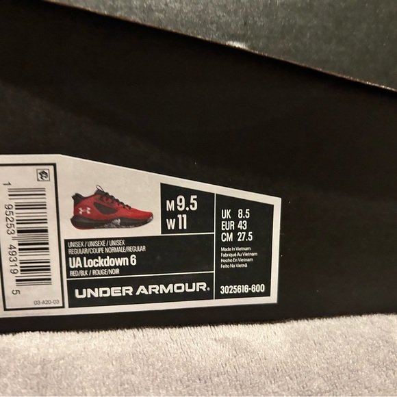 Men’s Under Armour Lockdown 6 sneakers. Worn a few times in great condition! - Picture 7 of 7